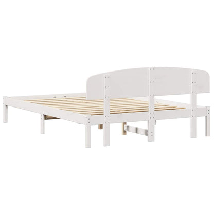 Struttura del letto Bianco 140 x 200 cm Pino massello | homemem39