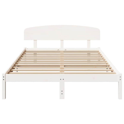Struttura del letto Bianco 140 x 200 cm Pino massello | homemem39