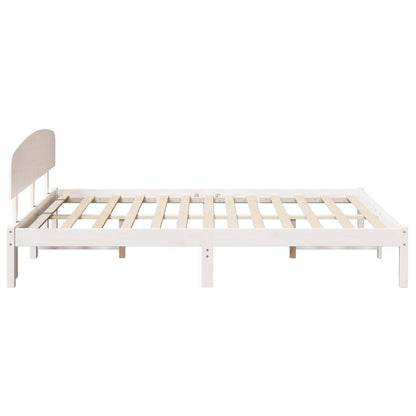 Struttura del letto Bianco 140 x 200 cm Pino massello | homemem39
