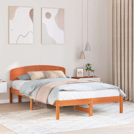 Struttura del letto Marrone cerato 120 x 200 cm Pino massello | homemem39