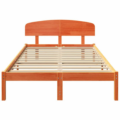Struttura del letto Marrone cerato 140 x 190 cm Pino massello | homemem39