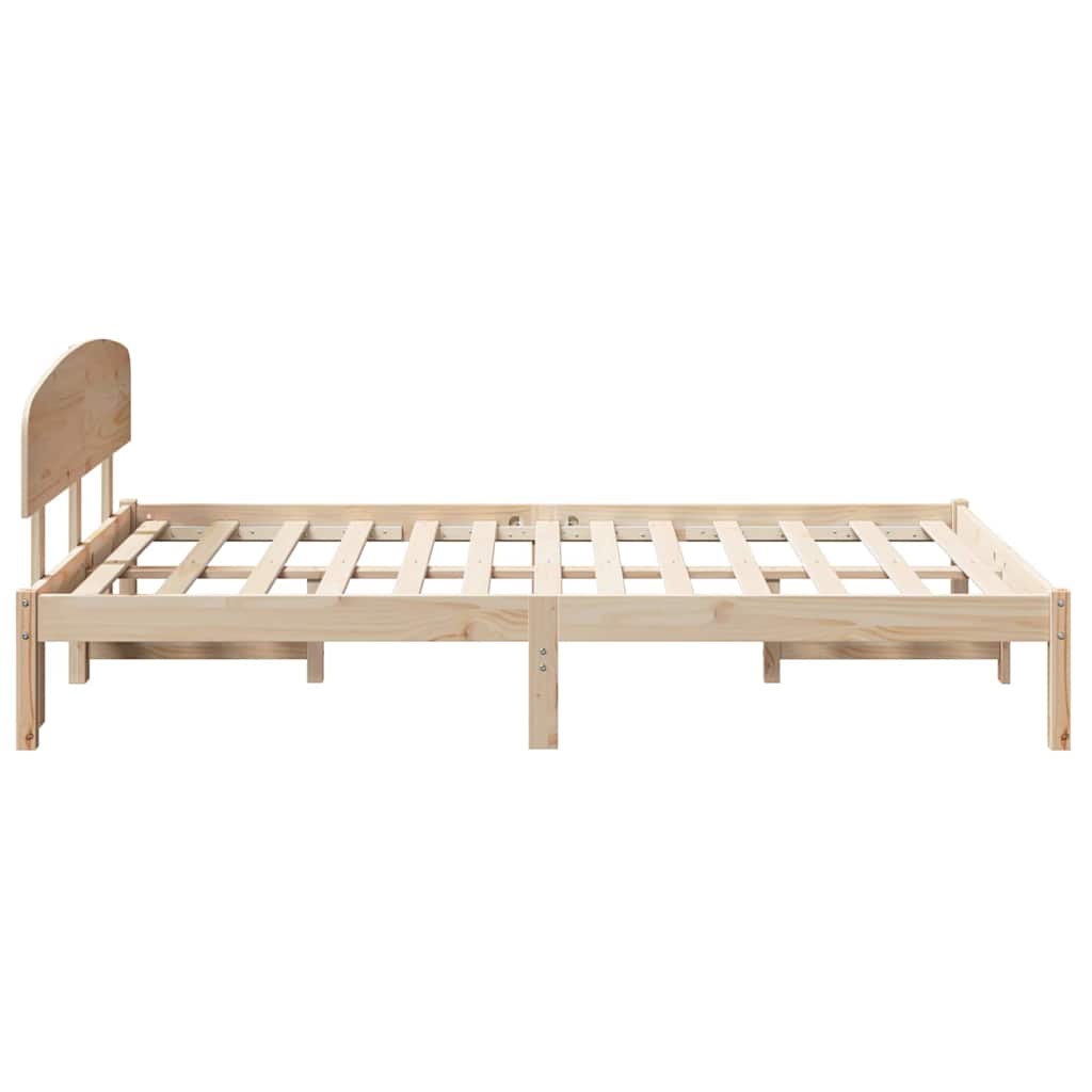 Struttura del letto Naturale 135 x 190 cm Pino massello | homemem39