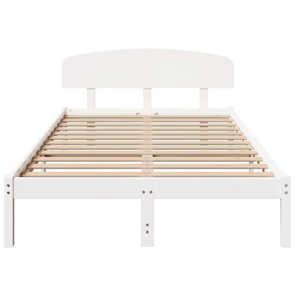 Struttura del letto Bianco 120 x 190 cm Pino massello | homemem39