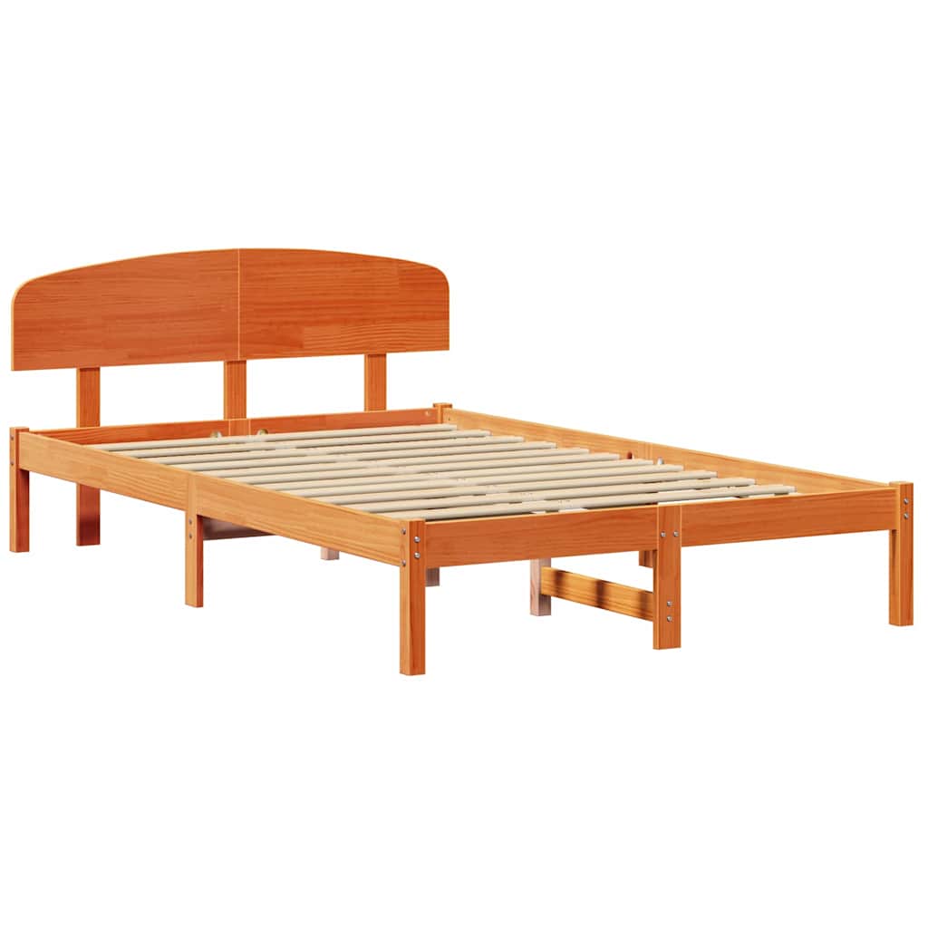 Struttura del letto Marrone cerato 120 x 190 cm Pino massello | homemem39