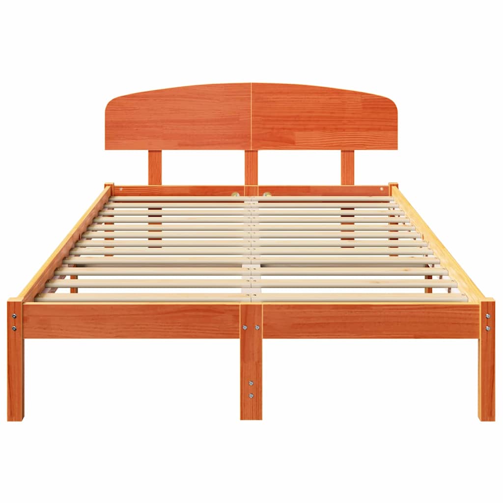 Struttura del letto Marrone cerato 120 x 190 cm Pino massello | homemem39