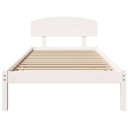 Struttura del letto Bianco 90 x 200 cm Pino massello | homemem39