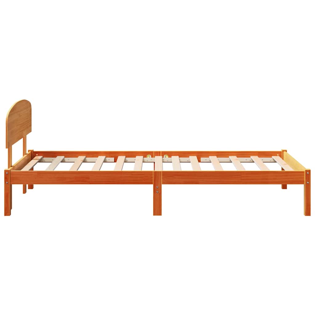 Struttura del letto Marrone cerato 90 x 200 cm Pino massello