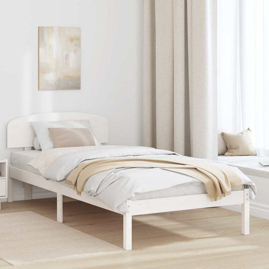 Struttura del letto Bianco 80 x 200 cm Pino massello | homemem39