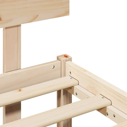 Struttura del letto Naturale 90 x 190 cm Pino massello