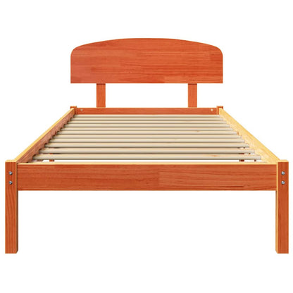 Struttura del letto Marrone cerato 90 x 190 cm Pino massello | homemem39
