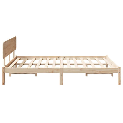 Struttura del letto Naturale 200 x 200 cm Pino massello | homemem39