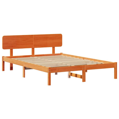 Struttura del letto Marrone cerato 200 x 200 cm Pino massello | homemem39