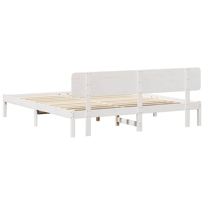 Struttura del letto Bianco 180 x 200 cm Pino massello | homemem39