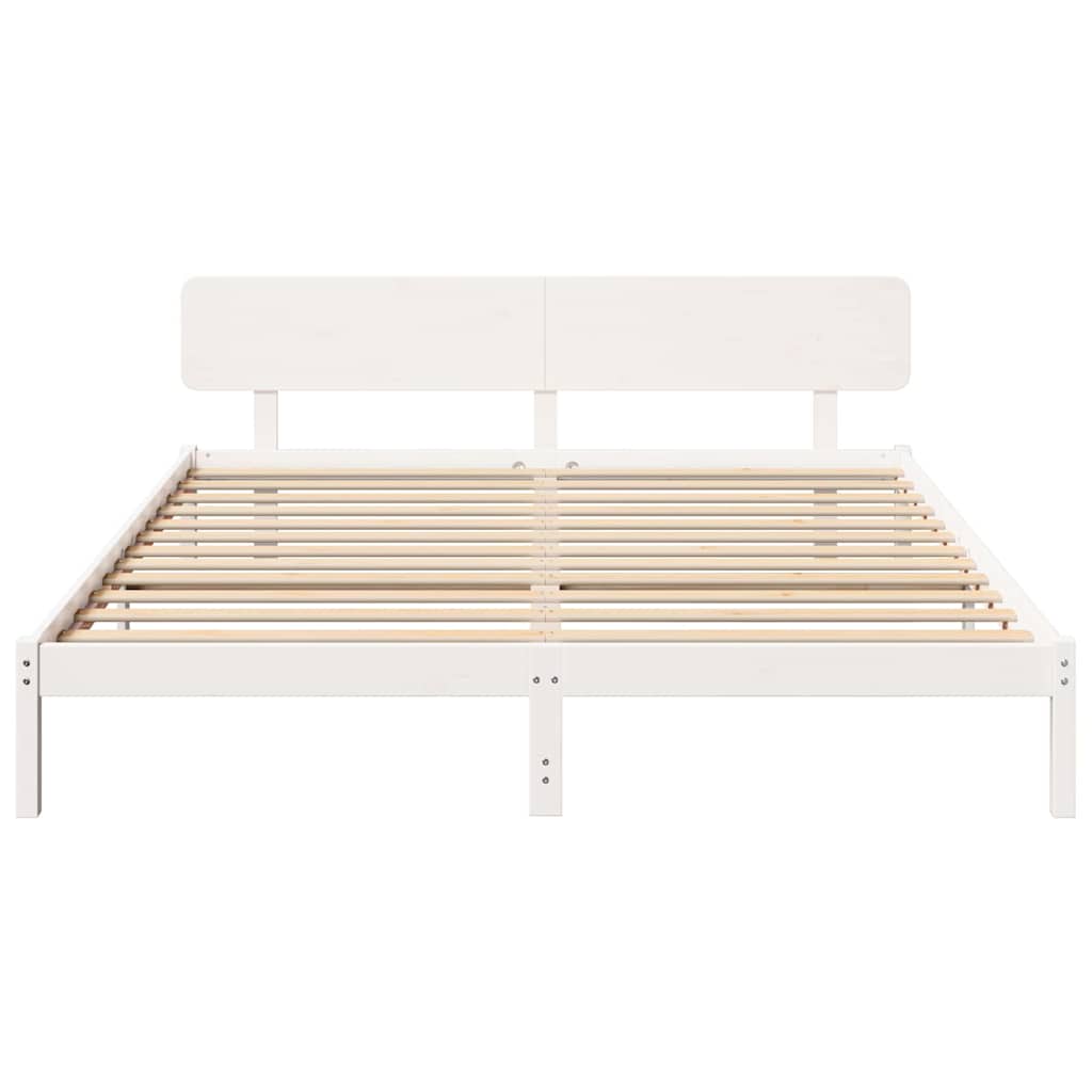 Struttura del letto Bianco 180 x 200 cm Pino massello | homemem39