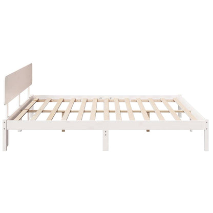 Struttura del letto Bianco 180 x 200 cm Pino massello | homemem39