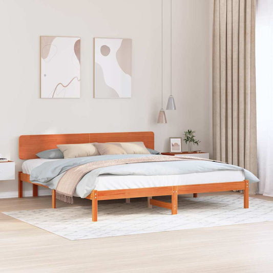 Struttura del letto Marrone cerato 180 x 200 cm Pino massello | homemem39