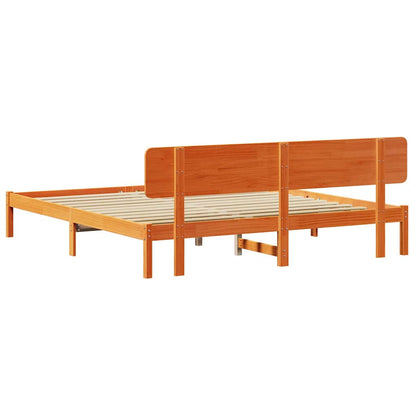 Struttura del letto Marrone cerato 180 x 200 cm Pino massello | homemem39