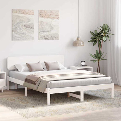 Struttura del letto Bianco 160 x 200 cm Pino massello | homemem39