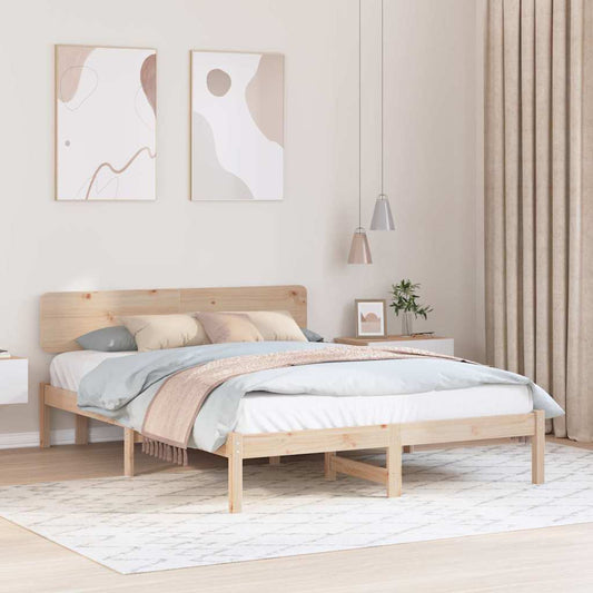 Struttura del letto Naturale 150 x 200 cm Pino massello | homemem39