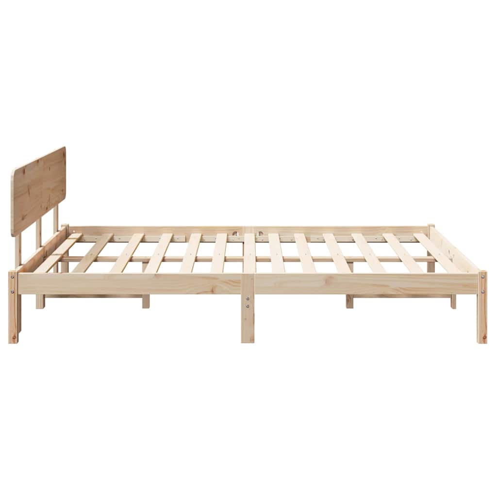 Struttura del letto Naturale 150 x 200 cm Pino massello | homemem39