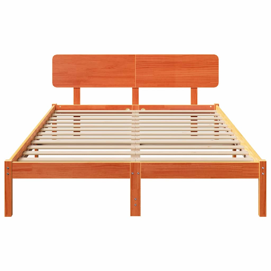 Struttura del letto Marrone cerato 150 x 200 cm Pino massello | homemem39