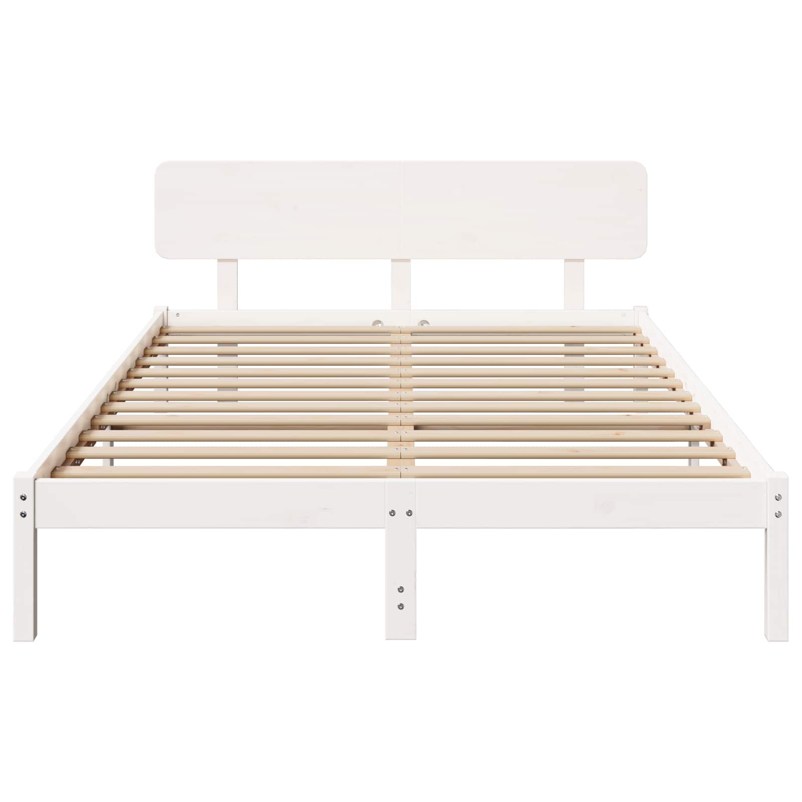 Struttura del letto Bianco 140 x 200 cm Pino massello | homemem39