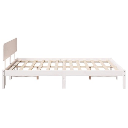 Struttura del letto Bianco 140 x 200 cm Pino massello | homemem39