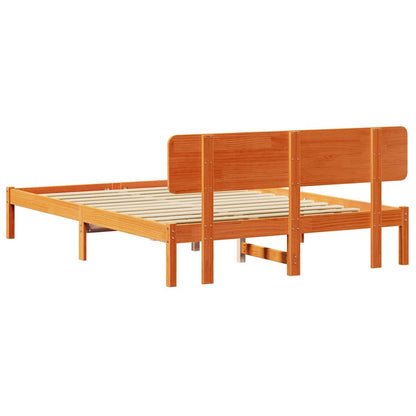 Struttura del letto Marrone cerato 140 x 200 cm Pino massello | homemem39