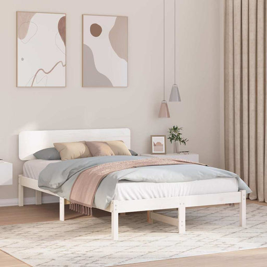 Struttura del letto Bianco 120 x 200 cm Pino massello | homemem39