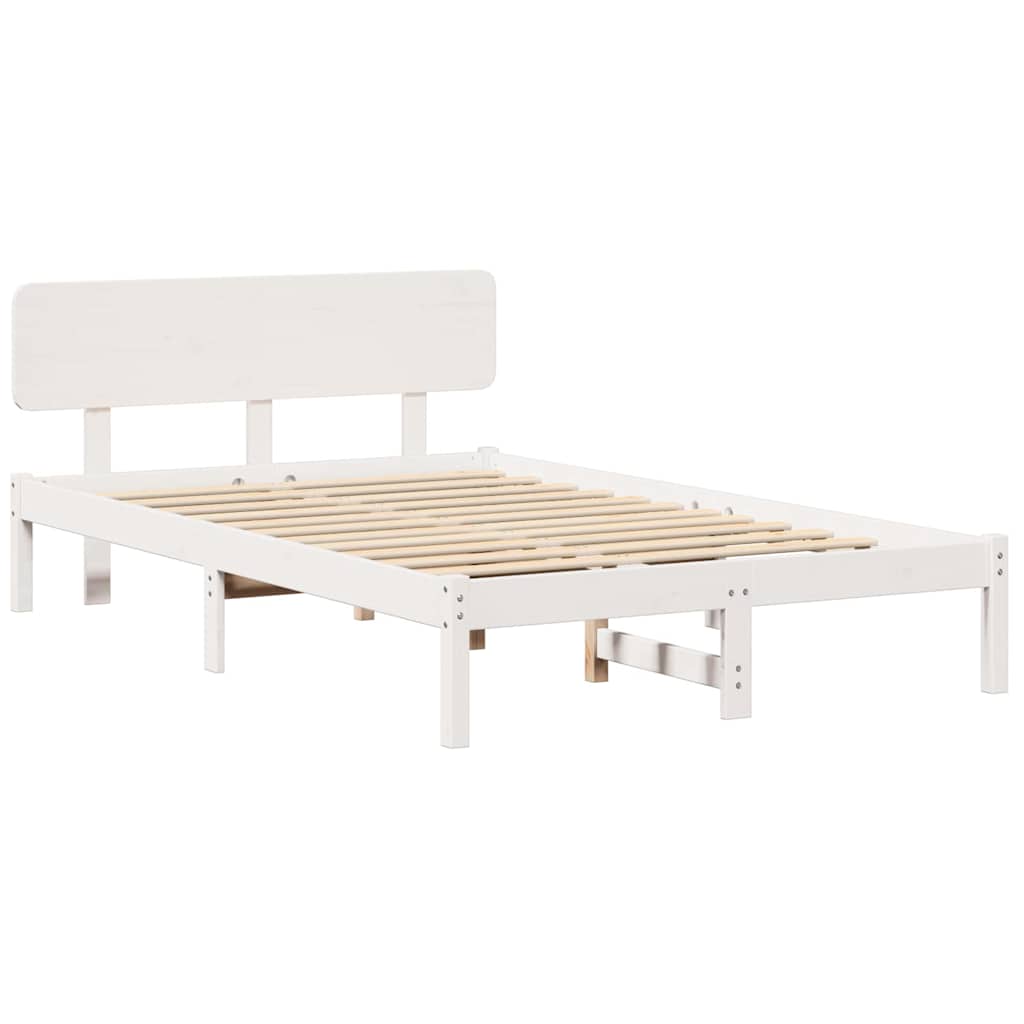 Struttura del letto Bianco 120 x 200 cm Pino massello | homemem39