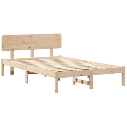 Struttura del letto Naturale 140 x 190 cm Pino massello | homemem39