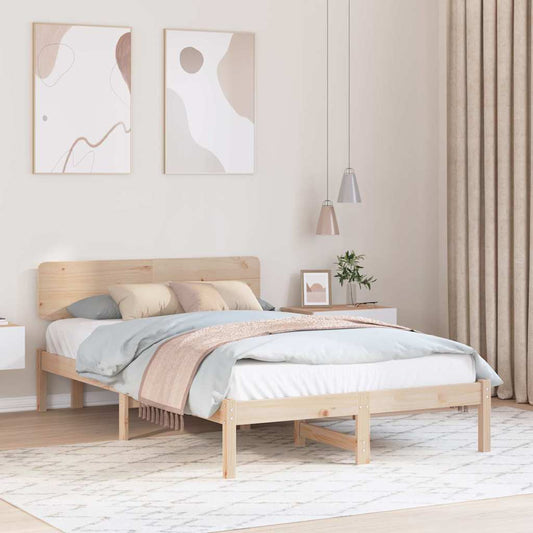 Struttura del letto Naturale 135 x 190 cm Pino massello | homemem39
