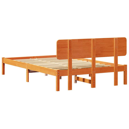 Struttura del letto Marrone cerato 135 x 190 cm Pino massello | homemem39