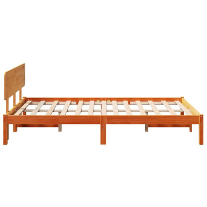 Struttura del letto Marrone cerato 135 x 190 cm Pino massello | homemem39