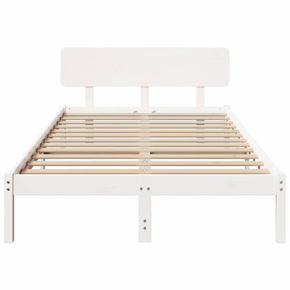 Struttura del letto Bianco 120 x 190 cm Pino massello | homemem39