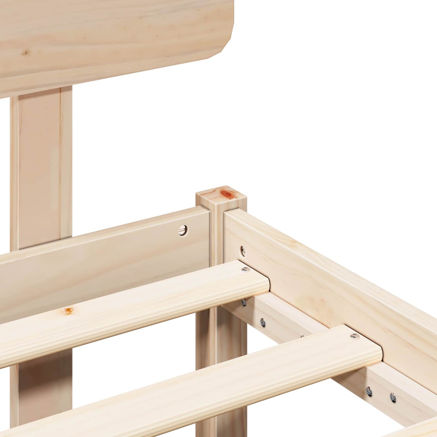 Struttura del letto Naturale 100 x 200 cm Pino massello