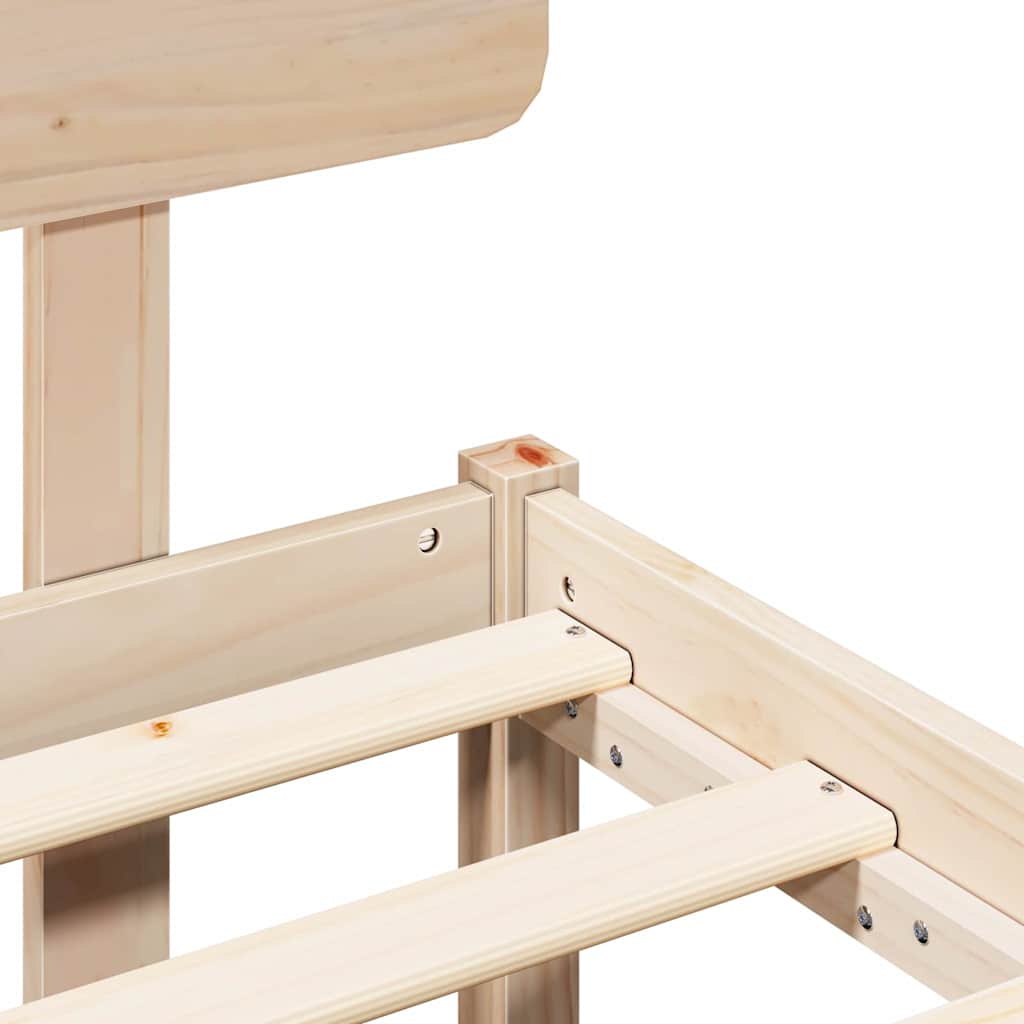 Struttura del letto Naturale 90 x 200 cm Pino massello