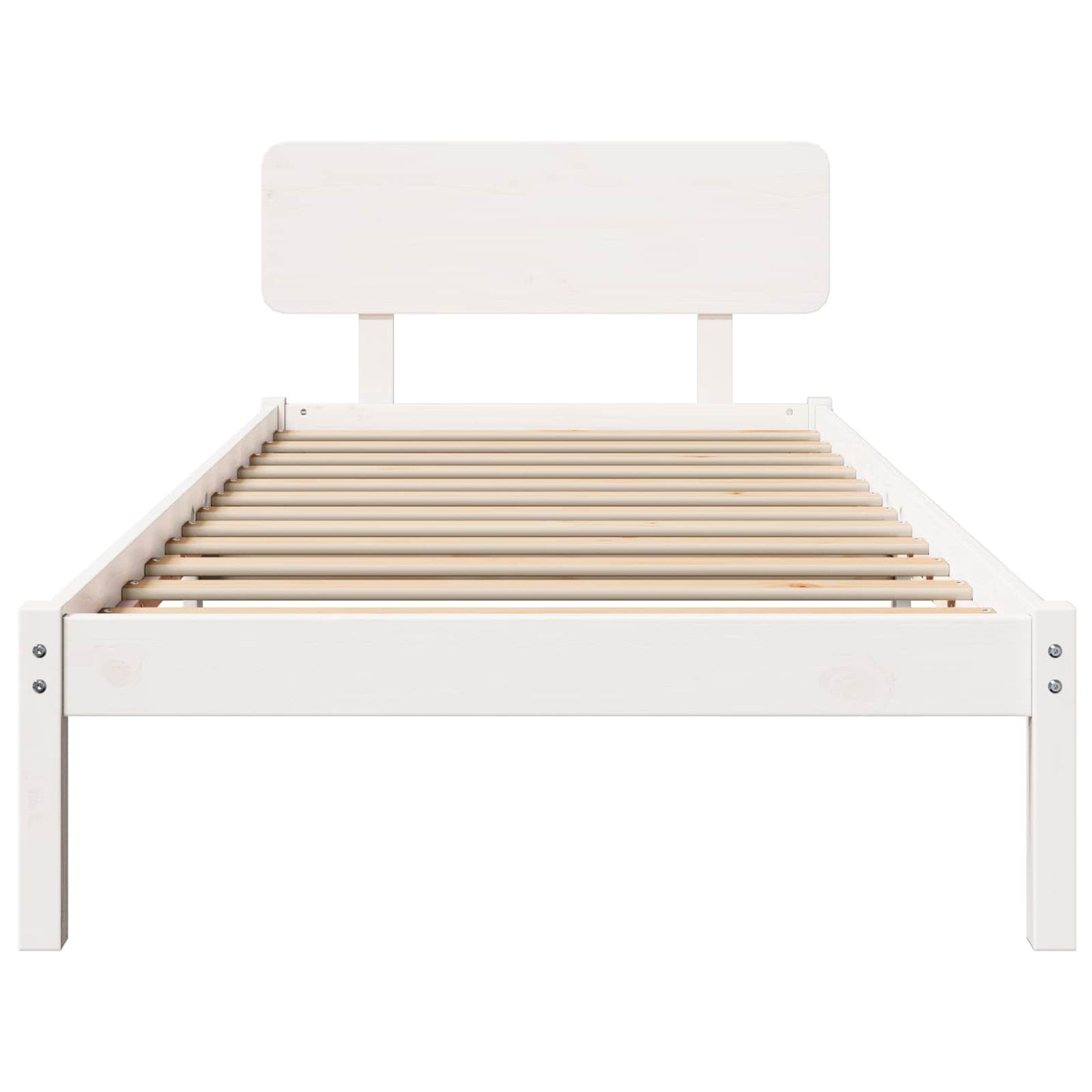 Struttura del letto Bianco 90 x 200 cm Pino massello | homemem39