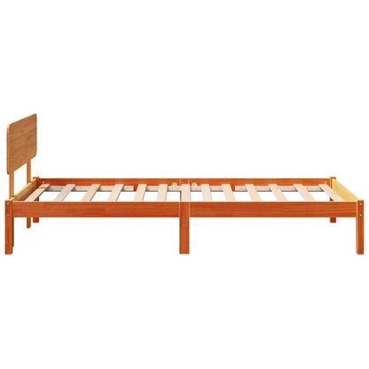 Struttura del letto Marrone cerato 90 x 200 cm Pino massello