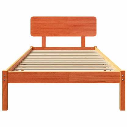 Struttura del letto Marrone cerato 90 x 190 cm Pino massello | homemem39