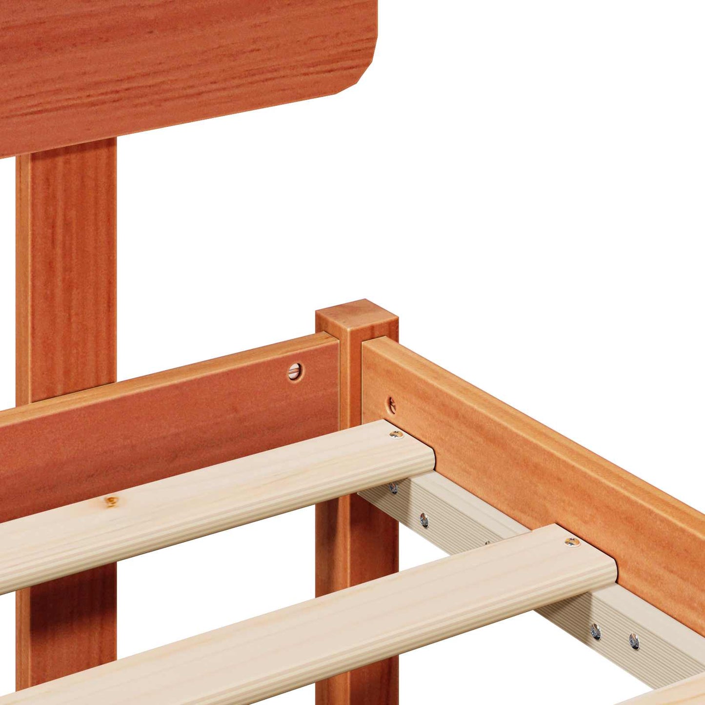 Struttura del letto Marrone cerato 75 x 190 cm Pino massello