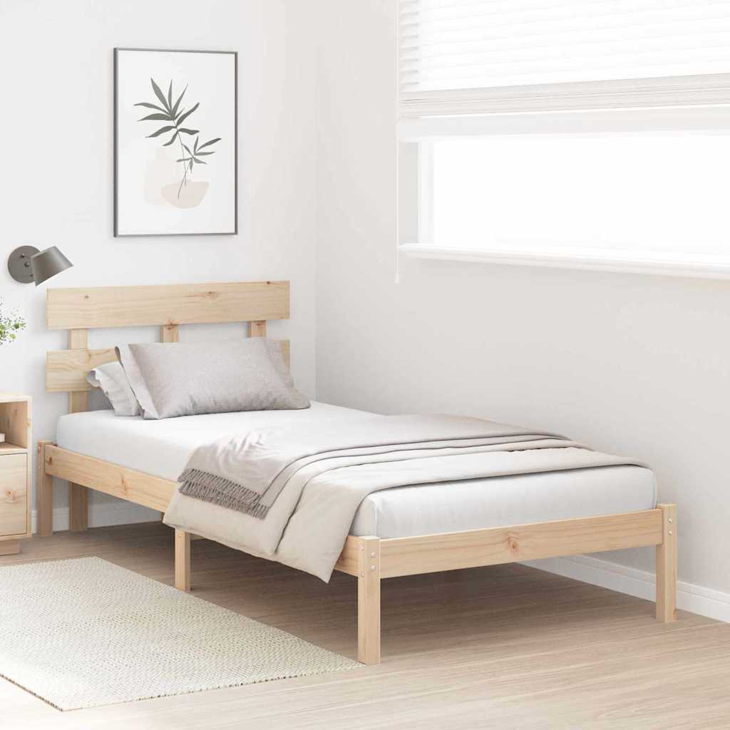 Struttura del letto Marrone 80 x 200 cm Legno massello di pino | homemem39