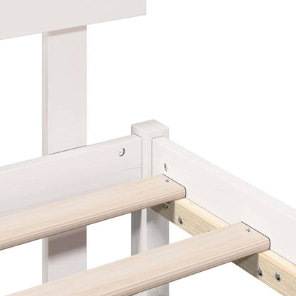 Struttura del letto Bianco 80 x 200 cm Legno massello di pino | homemem39