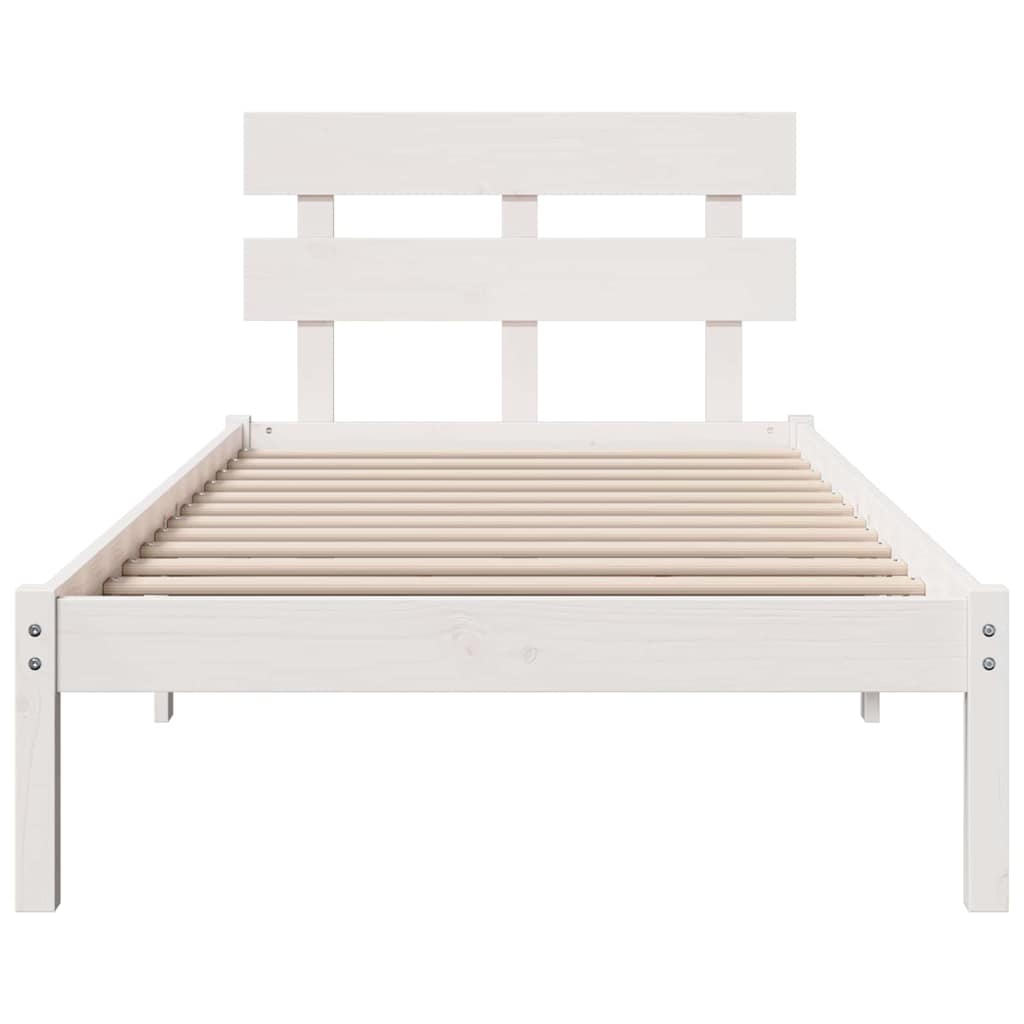 Struttura del letto Bianco 80 x 200 cm Legno massello di pino | homemem39