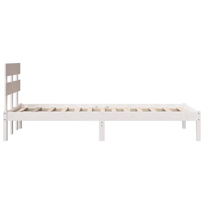 Struttura del letto Bianco 90 x 200 cm Legno massello di pino | homemem39