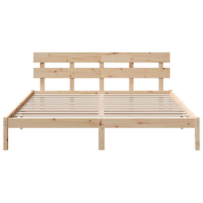 Struttura del letto Marrone 180 x 200 cm Legno massello di pino | homemem39