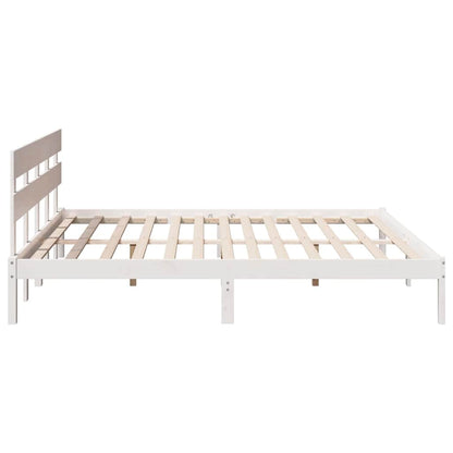 Struttura del letto Bianco 180 x 200 cm Legno massello di pino | homemem39