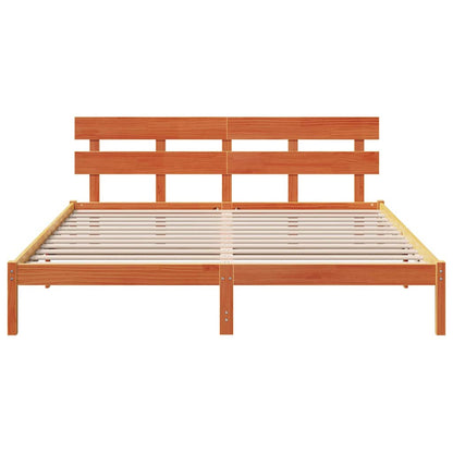 Struttura del letto Marrone 180 x 200 cm Legno massello di pino | homemem39
