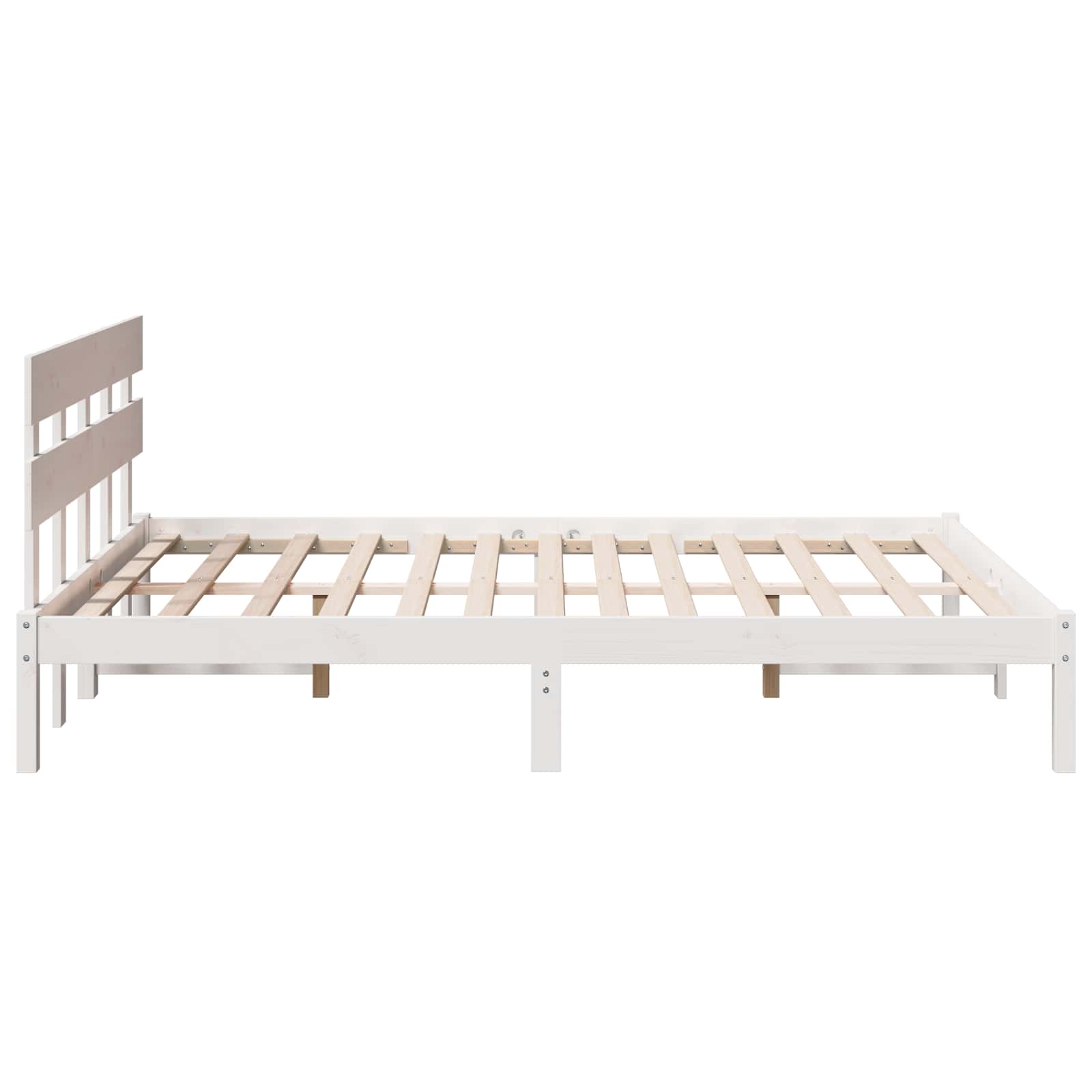 Struttura del letto Bianco 150 x 200 cm Legno massello di pino | homemem39