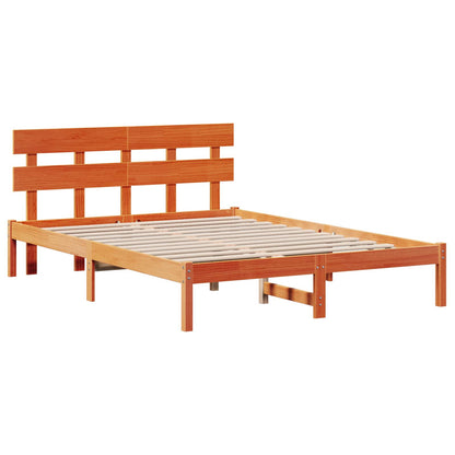 Struttura del letto Marrone 150 x 200 cm Legno massello di pino | homemem39